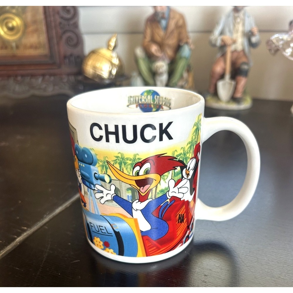 Universal Studios Woody Woodpecker Mug Personalized Chuck Vintage Cup